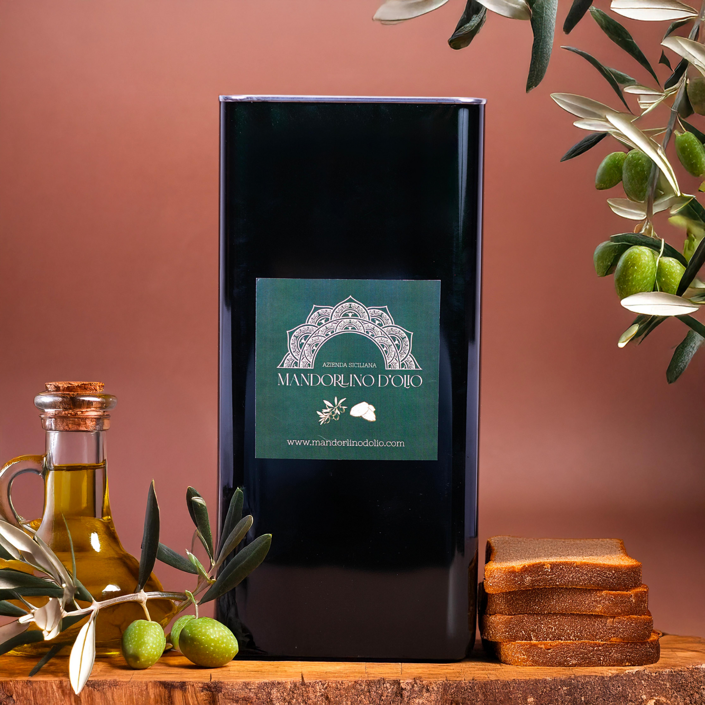 Olio Extra Vergine di Oliva Siciliano 5 l – Mandorlino d’Olio