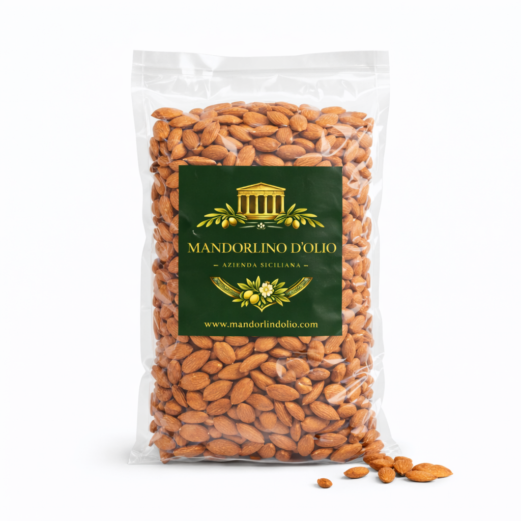 Mandorle Siciliane Sgusciate – 1kg  Mandorlino D’Olio