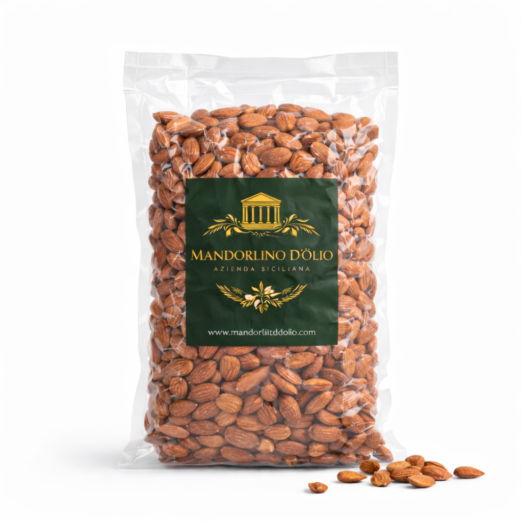 Mandorle Siciliane Sgusciate – 1kg  Mandorlino D’Olio