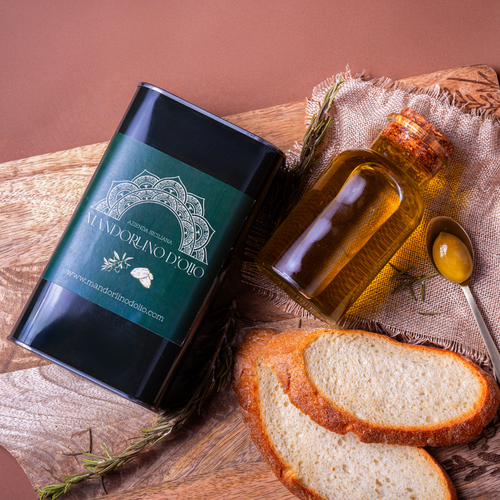 Olio Extra Vergine di Oliva 2025 Monocultivar Nocellara del Belice - Mandorlino d'olio