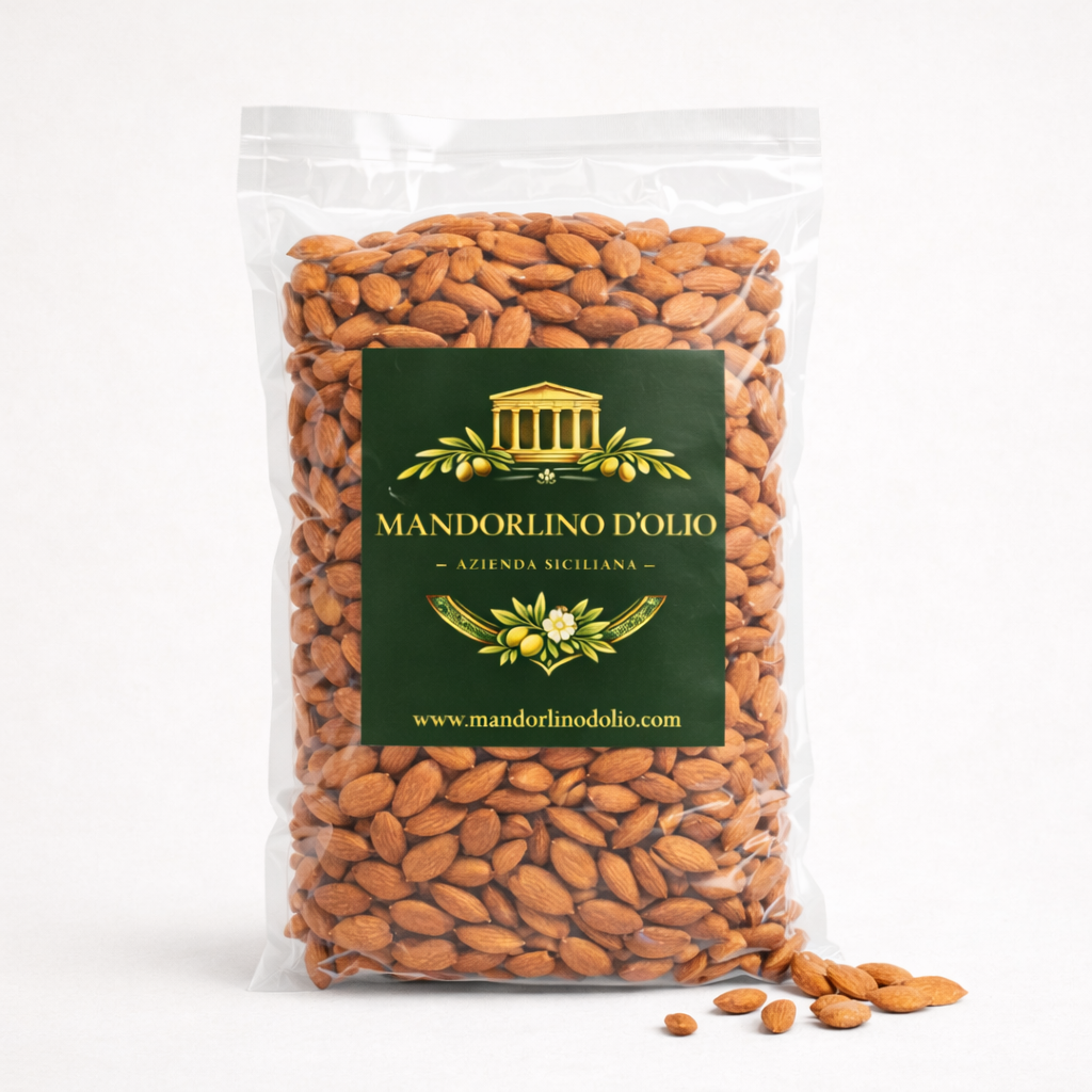 Mandorle Siciliane Sgusciate – 1kg  Mandorlino D’Olio
